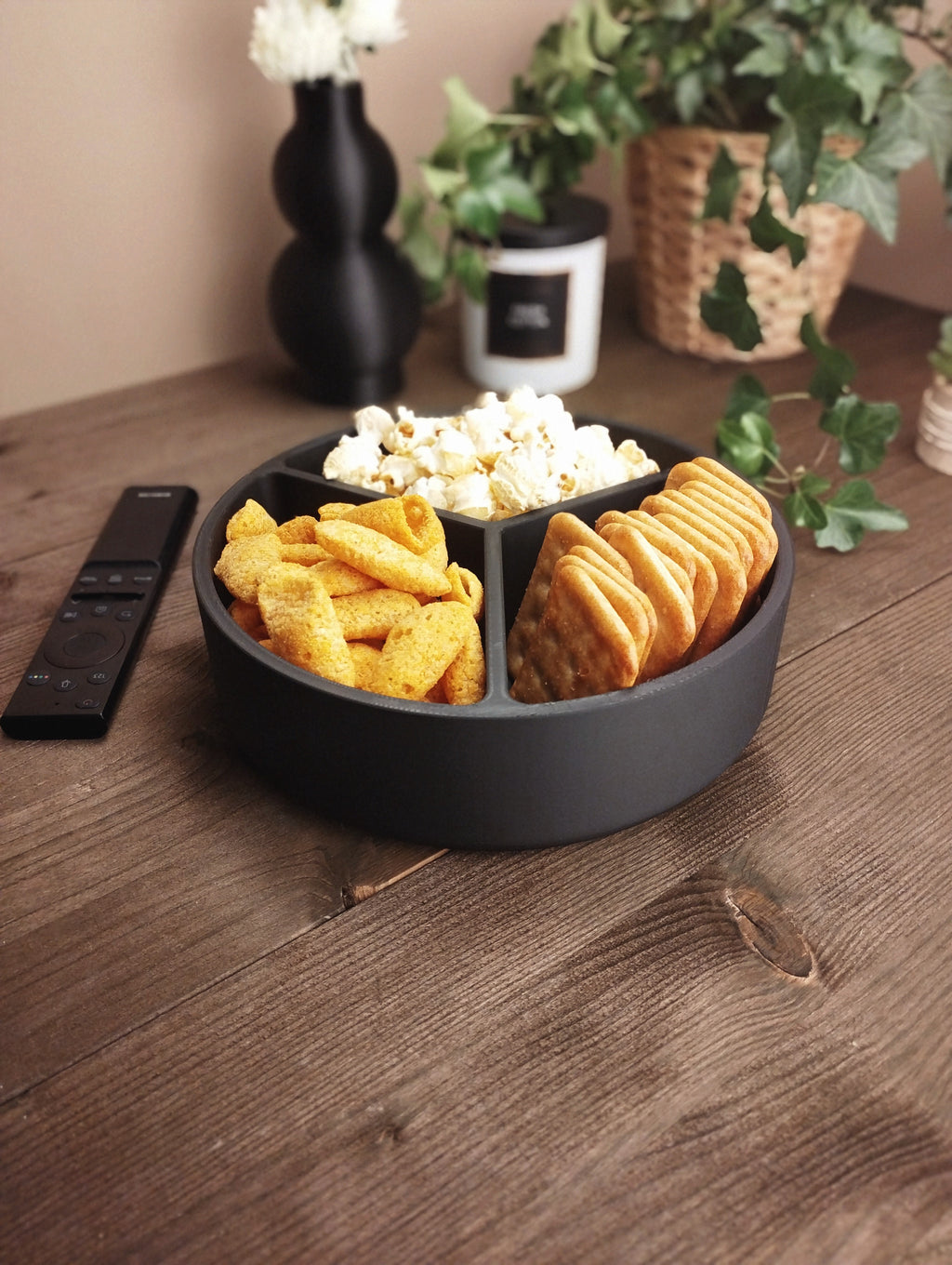 3-Compartment Snack & Serving Tray