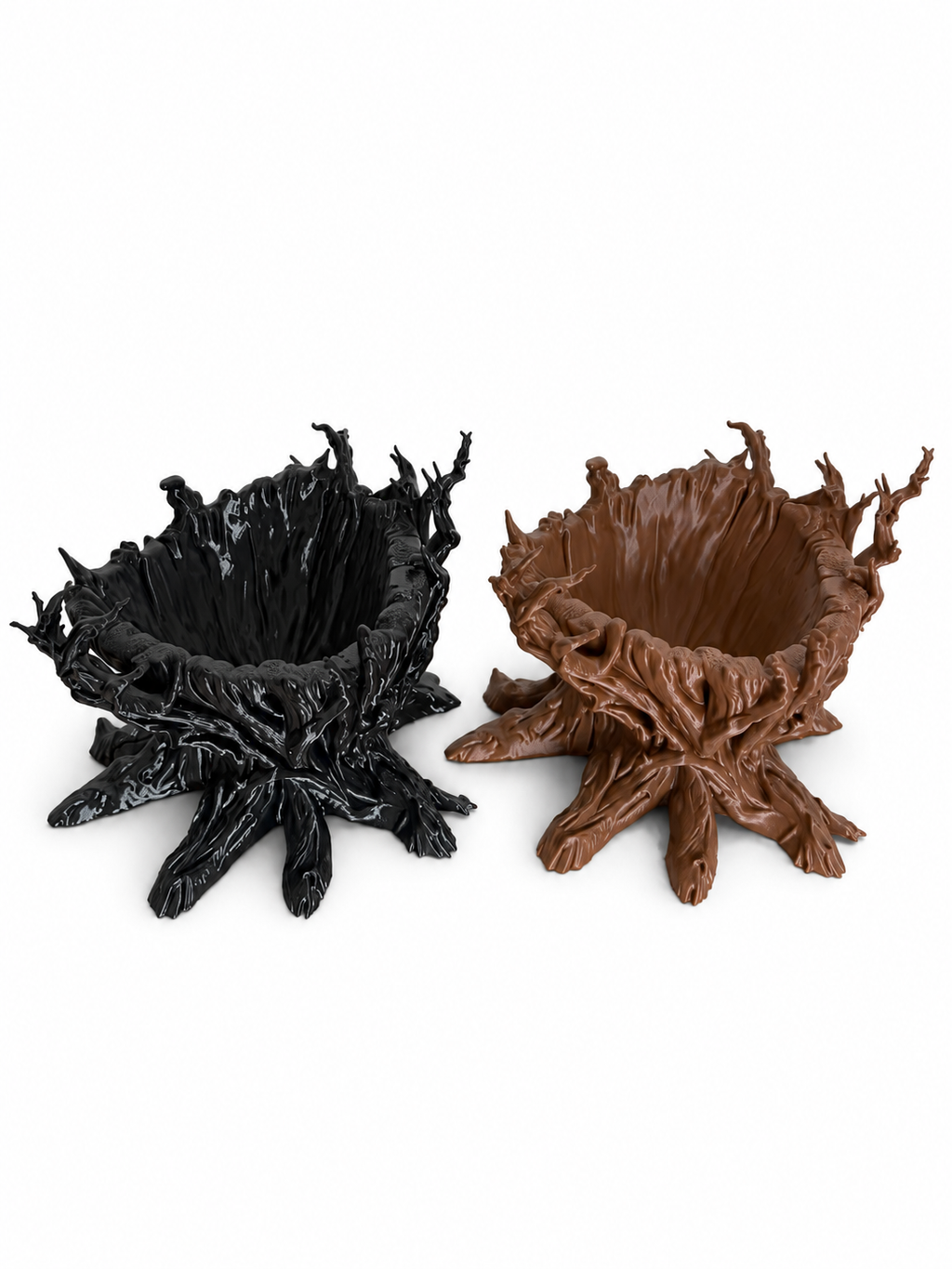 Darkwood Halloween Candy Bowl – Gnarled Tree Stump