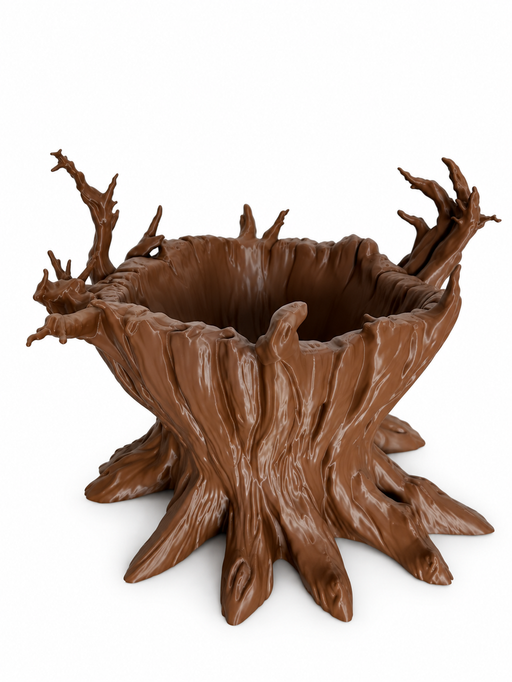 Darkwood Halloween Candy Bowl – Gnarled Tree Stump