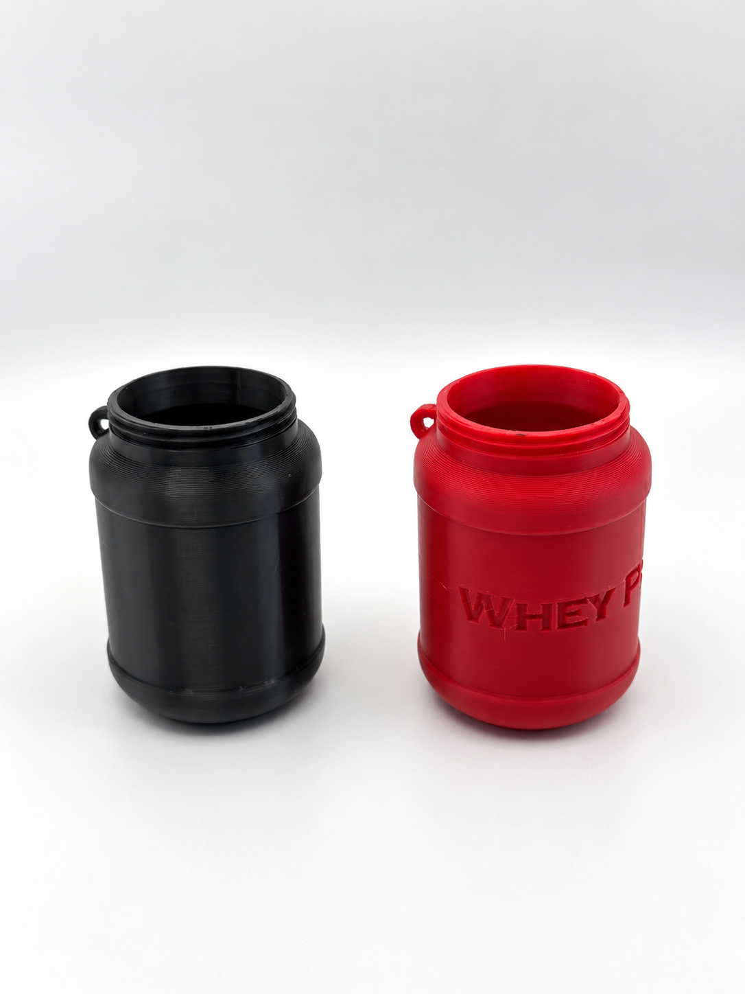 2 Whey Protein Portion Containers – 30g Serving Storage Each Jar