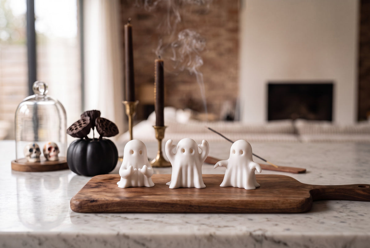 Three Little Halloween Ghosts – Set of 3