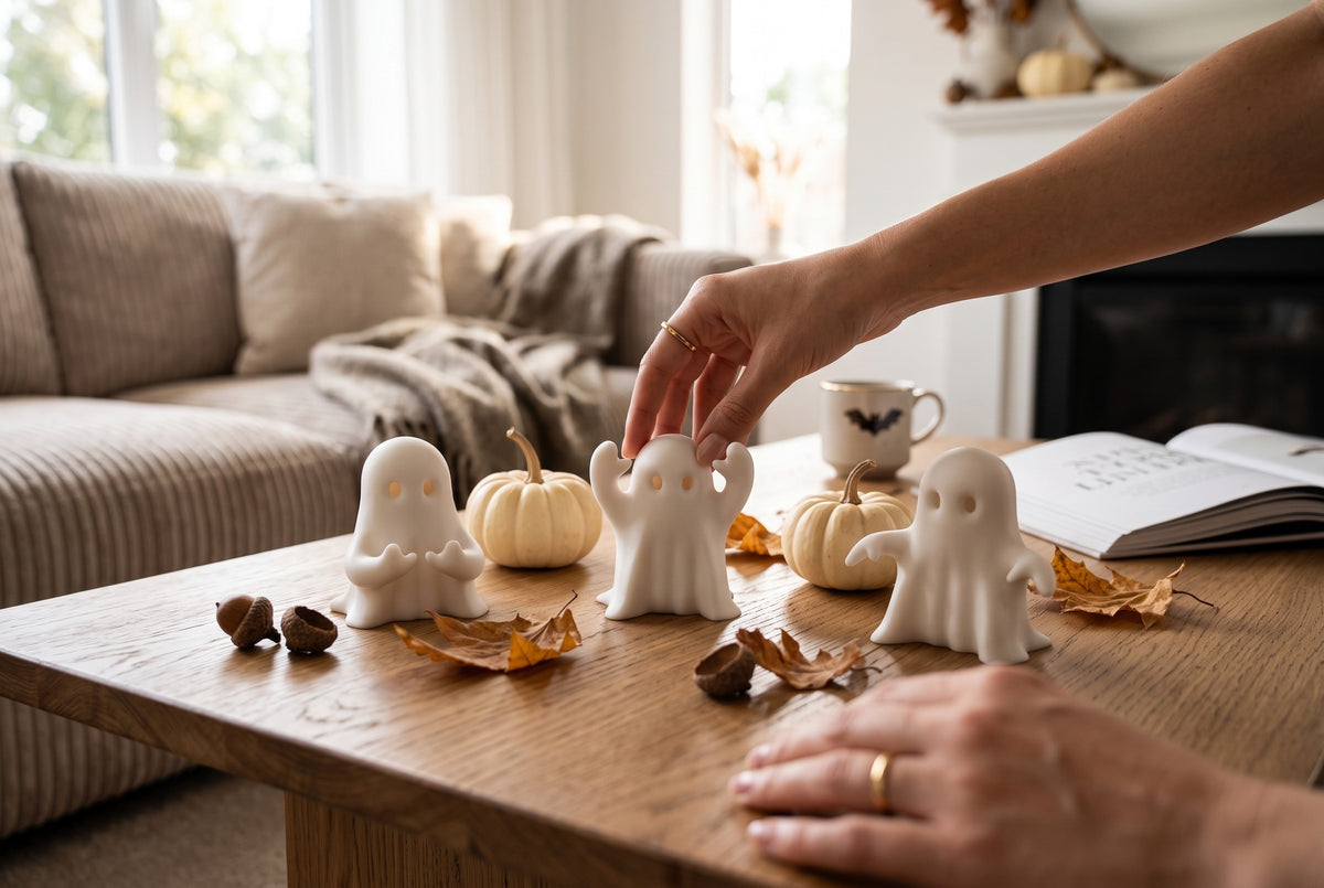 Three Little Halloween Ghosts – Set of 3
