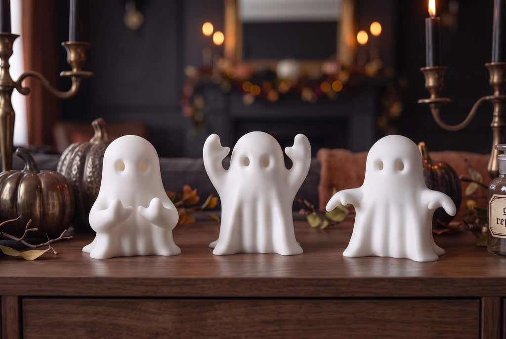 Three Little Halloween Ghosts – Set of 3