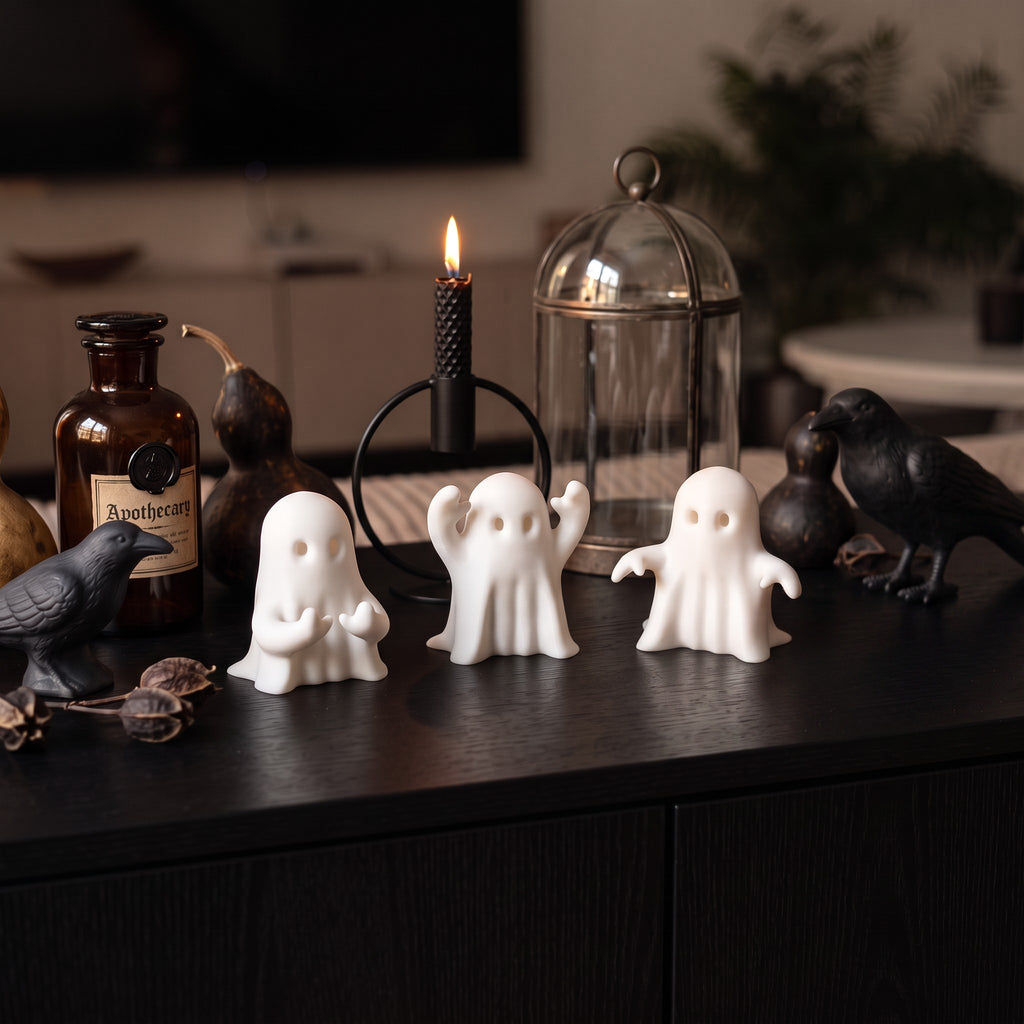 Three Little Halloween Ghosts – Set of 3
