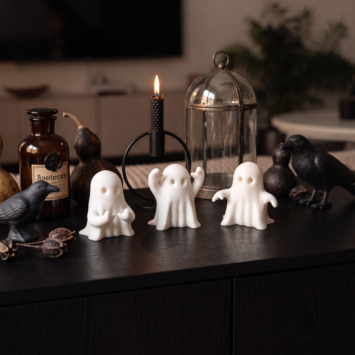 Three Little Halloween Ghosts – Set of 3