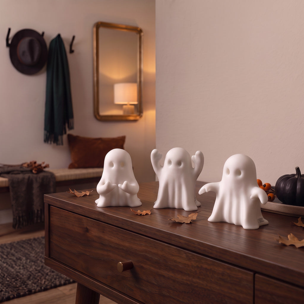 Three Little Halloween Ghosts – Set of 3