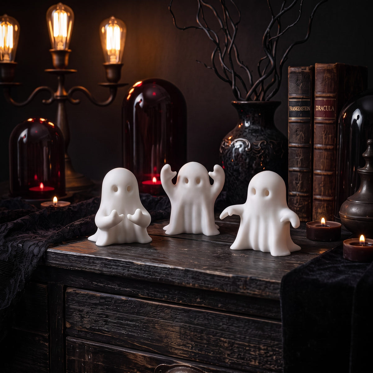 Three Little Halloween Ghosts – Set of 3