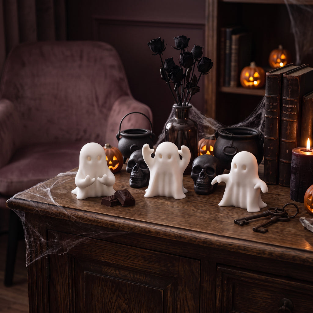 Three Little Halloween Ghosts – Set of 3