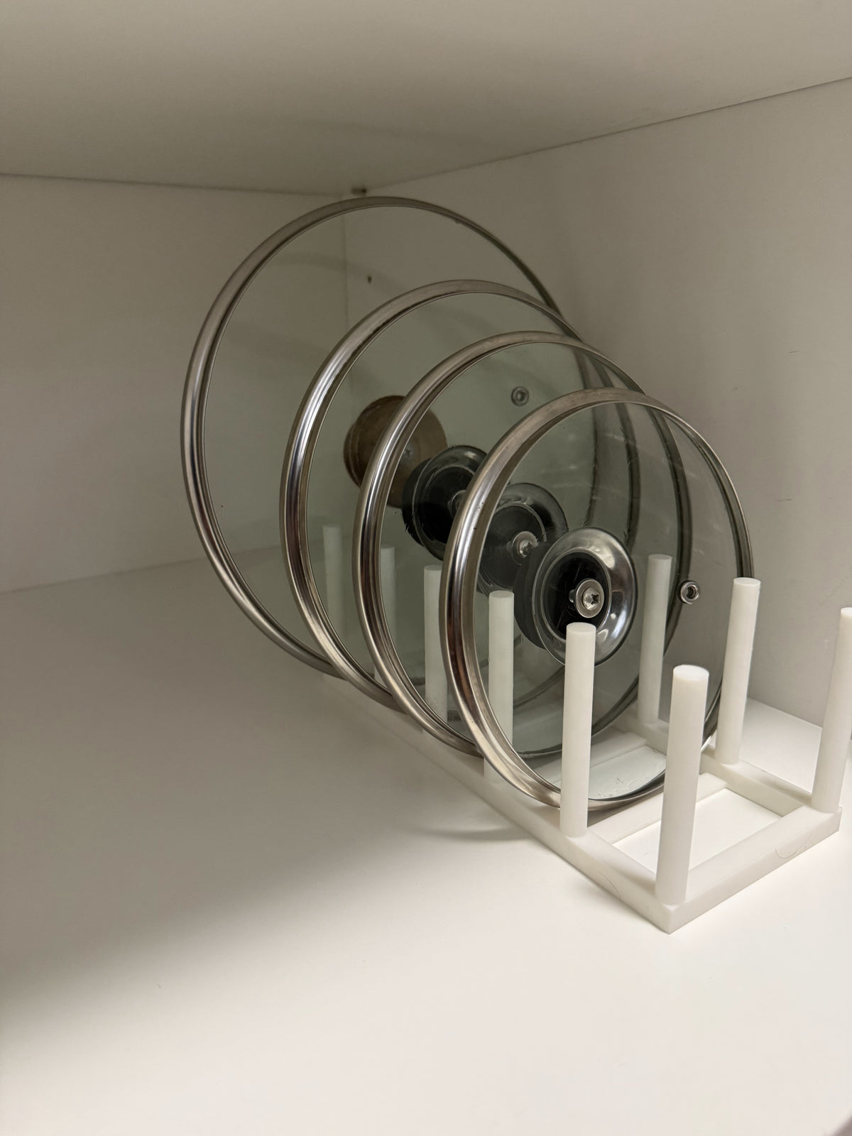 Pot Lid Organizer – Vertical Kitchen Storage Rack