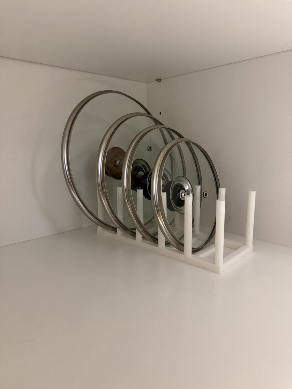 Pot Lid Organizer – Vertical Kitchen Storage Rack