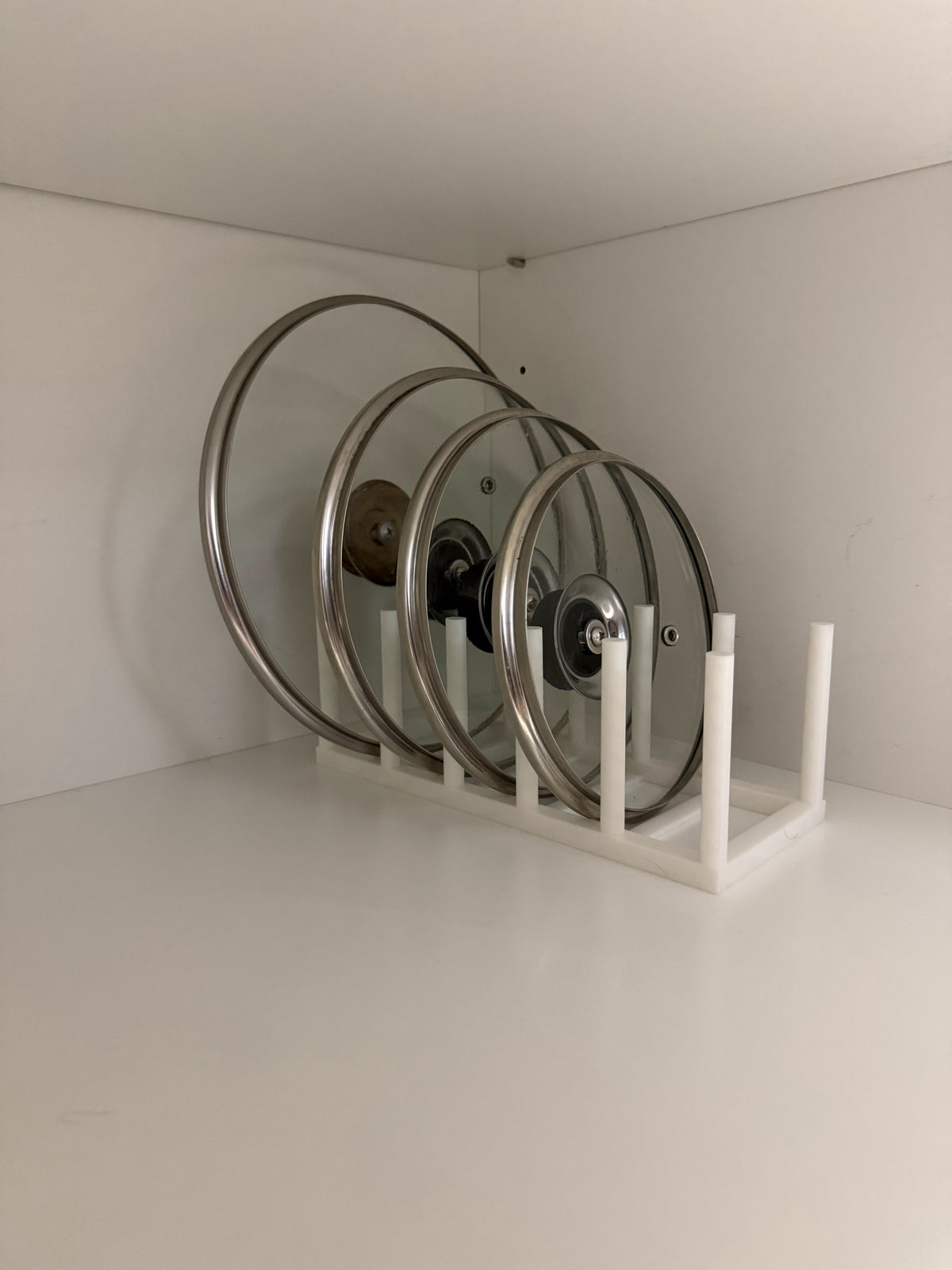 Pot Lid Organizer – Vertical Kitchen Storage Rack