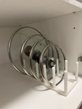 Pot Lid Organizer – Vertical Kitchen Storage Rack