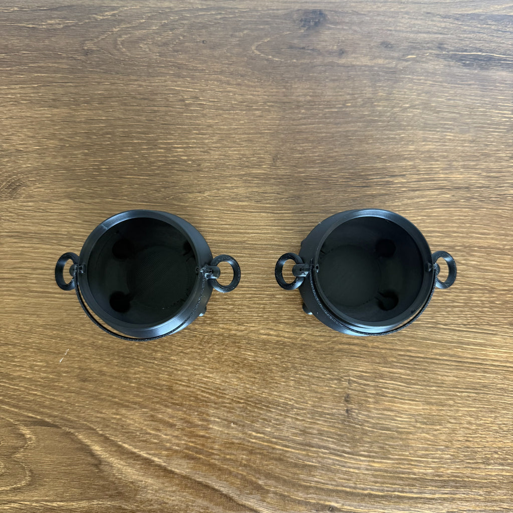 2 Mini Halloween Cauldron Candy Holder