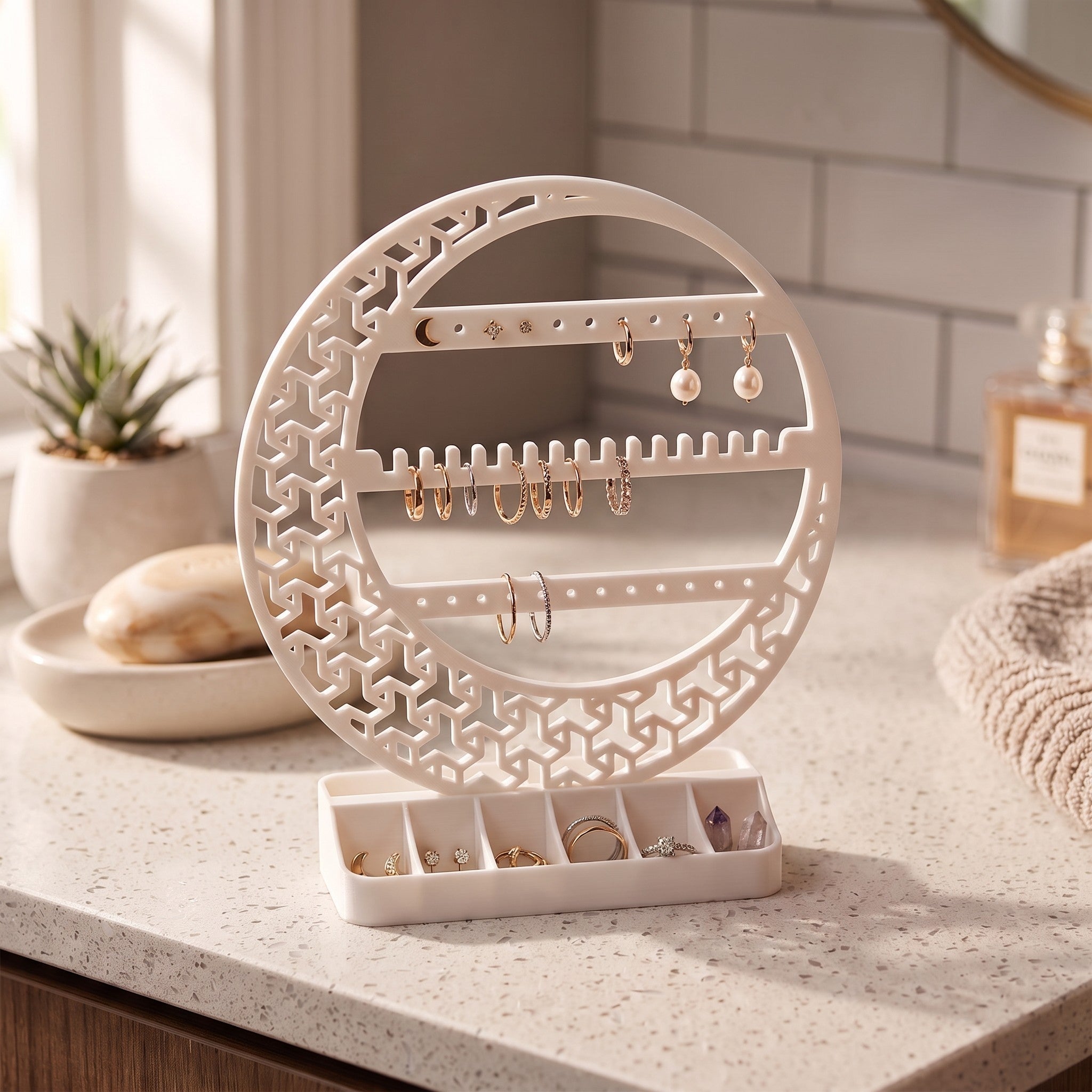 Moon Jewelry Organizer & Earring Holder