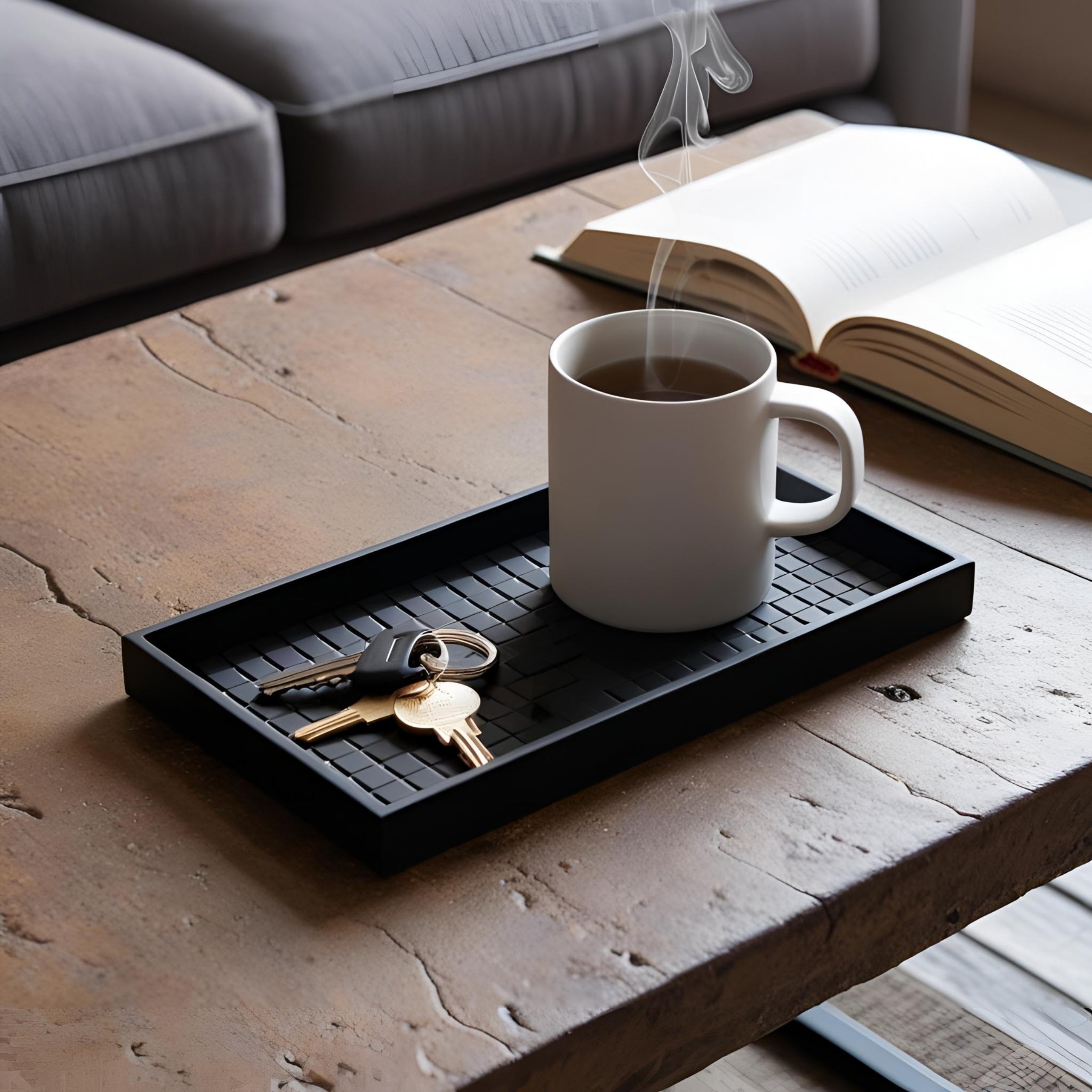 Modern Catch-All Tray | Minimalist Desk & Entryway Organizer