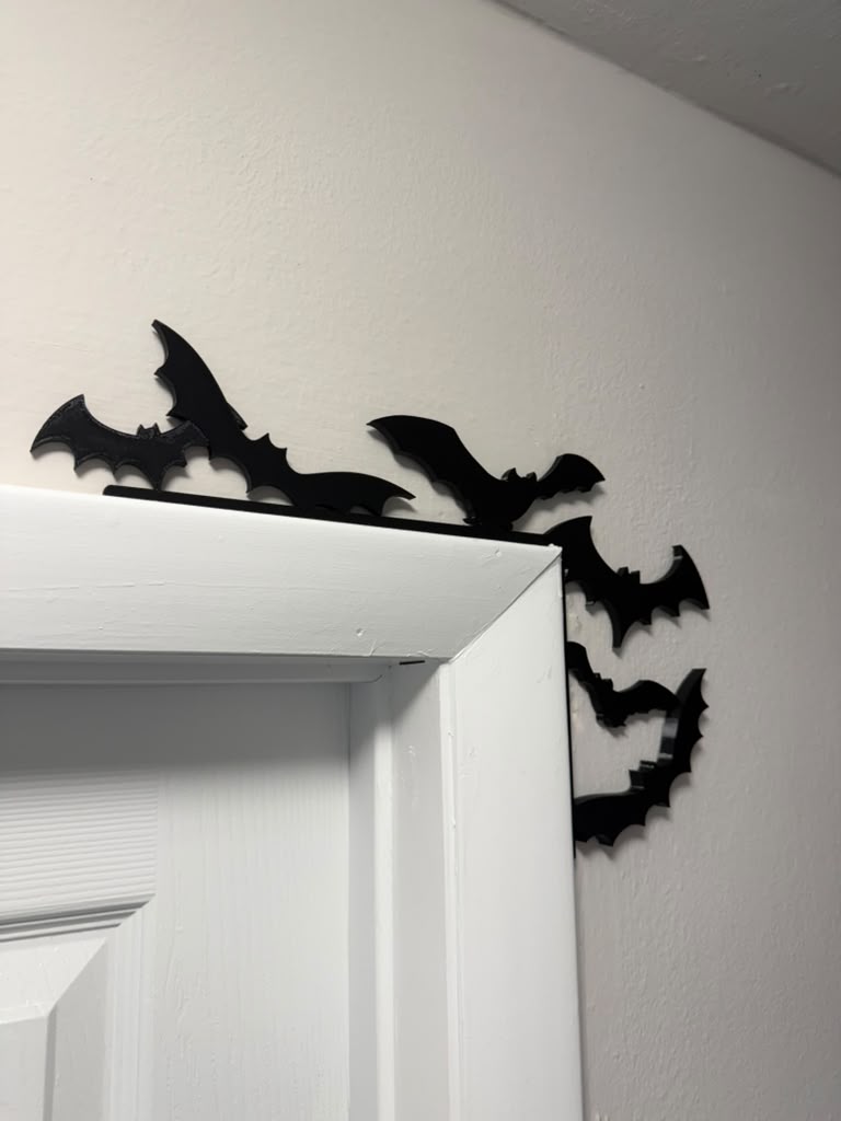 Halloween Bat Corner Door Decoration