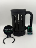 Can Holder with Protective Lid & Can Opener – 3-Piece Set