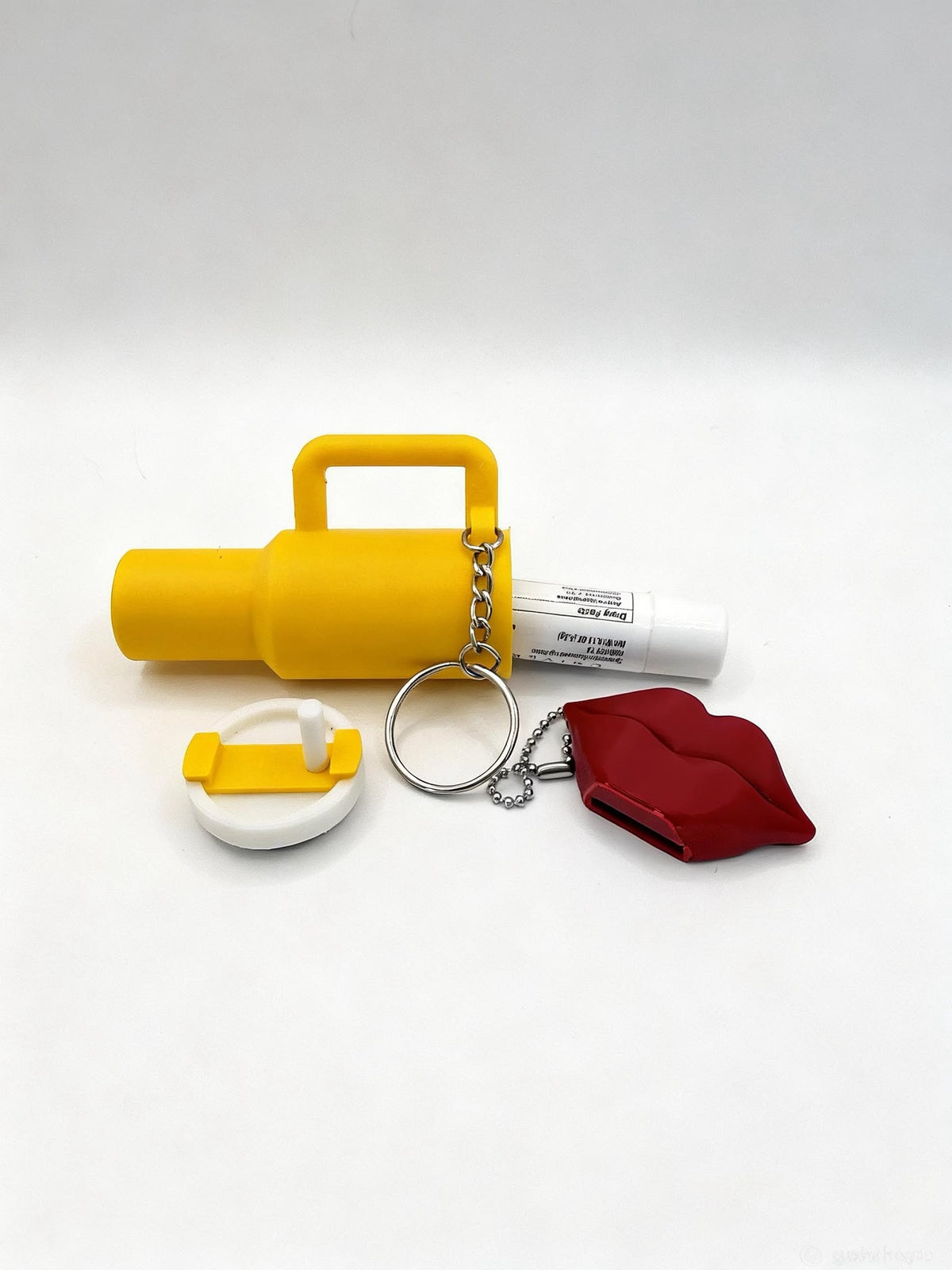Lip Balm Holder & Lip-Shaped Can Opener – Bag Charm