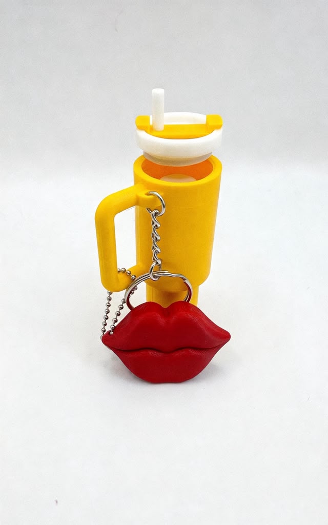 Lip Balm Holder & Lip-Shaped Can Opener – Bag Charm